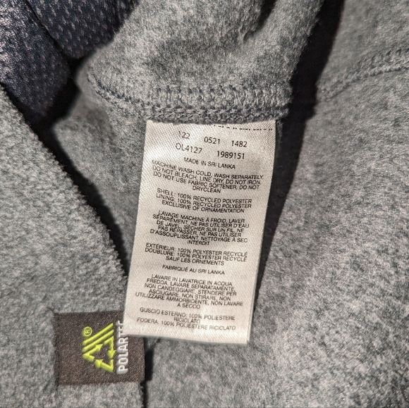 Mountain Hardwear Polartec Microfleece Full Zip Jacket Grey Women's Medium - Picture 10 of 12